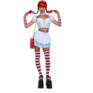 Brand new never before worn Dolls Kill fast food costume set, tags still on!